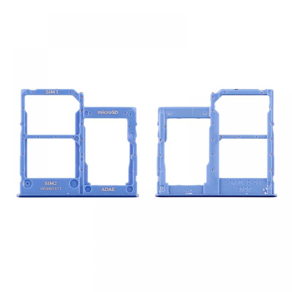 matshop.gr - SAMSUNG A41 A415 DUAL SIM CARD/MEMORY HOLDER BLUE GH98-45275D ORIGINAL SERVICE PACK