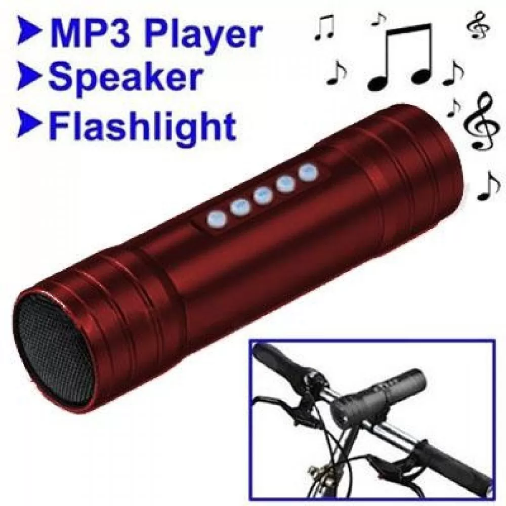 matshop.gr - MP3(mSD 4GB)SPEAKER ΦΑΚΟΣ-ALARM H/F-ΒΑΣΗ ΠΟΔΗΛΑΤΟΥ VT-LED7 RED