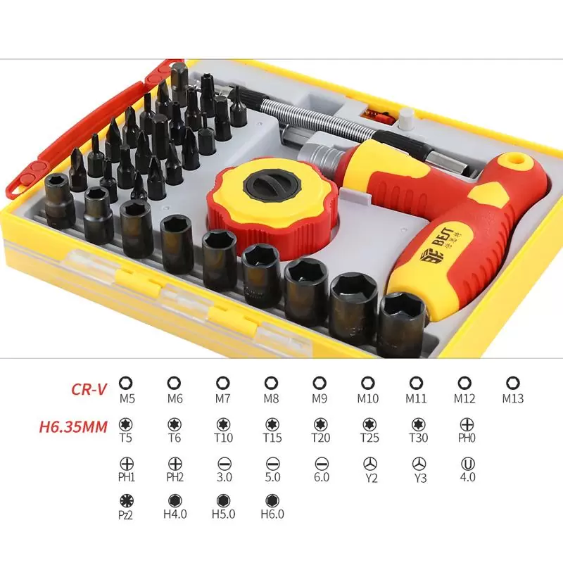 matshop.gr - ΣΕΤ ΕΡΓΑΛΕΙΩΝ BST-2887A 34 IN 1 2 ΠΟΛΥΛΕΙΤΟΥΡΓΙΚA ΜΑΓΝΗΤΙΚΑ ΚΑΤΣΑΒΙΔΙΑ ΑΚΡΙΒΙΑΣ ΣΕ ΚΑΣΕΤΙΝΑ