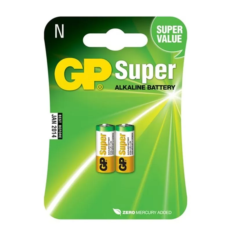 matshop.gr - GP ΑΛΚΑΛΙΚΕΣ ΜΠΑΤΑΡΙΕΣ LR1/SIZE N 1.5V 2/BLISTER