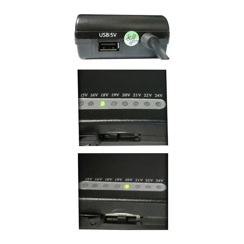 matshop.gr - ΤΡΟΦΟΔΟΤΙΚΟ LAPTOΡ VOLTEPOWER UNIVERSAL VT-120W6A 15-24V USB 8Κ