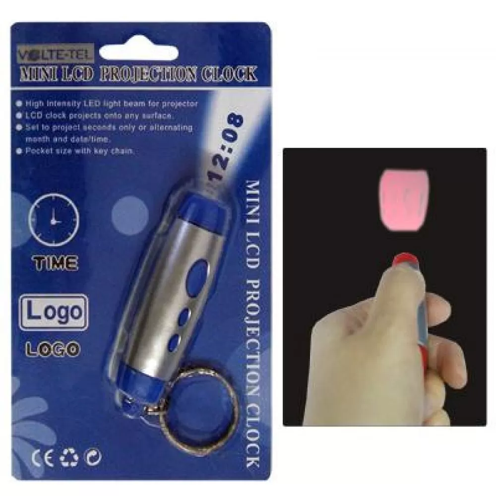 matshop.gr - ΦΑΚΟΣ MINI LCD PROJECTION CLOCK YH-023 BLUE