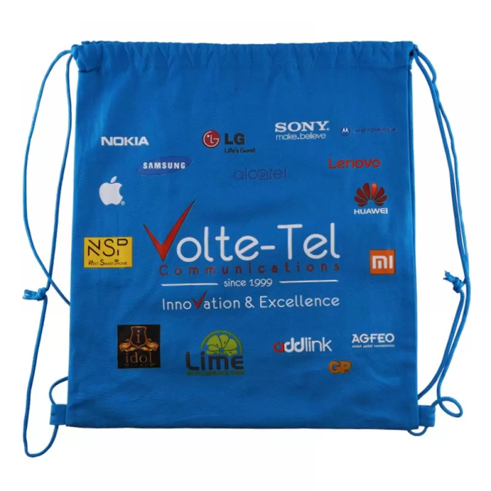 matshop.gr - VOLTE-TEL ΒΑΜΒΑΚΕΡΟ ΣΑΚΙΔΙΟ ΠΛΑΤΗΣ ΜΠΛΕ ΜΕ ΚΟΡΔΟΝΙΑ (340x400mm)