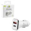 matshop.gr - LIME DUAL ΦΟΡΤΙΣΤΗΣ ΑΥΤΟΚΙΝΗΤΟΥ USB 3.0/PD TYPE C FAST CAR CHARGER QC 3.0 LCUPD21 40W 5V-7A/9V-4.8A/12V-3.6A WHITE