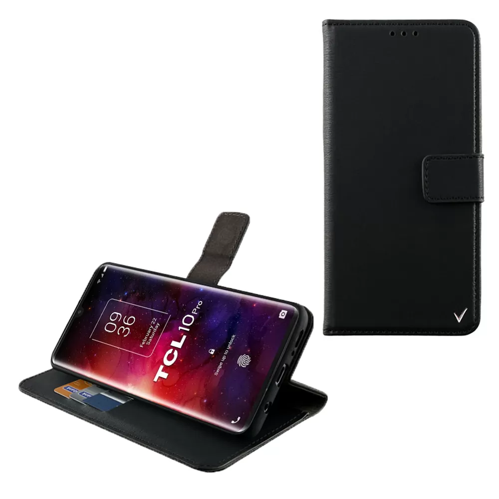 matshop.gr - VOLTE-TEL ΘΗΚΗ TCL 10 PRO T799H 6.47" ALLURE MAGNET BOOK STAND CLIP BLACK