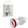 matshop.gr - LIME ΦΟΡΤΙΣΤΗΣ ΑΥΤΟΚΙΝΗΤΟΥ USB 3.0 FAST CAR CHARGER QC 3.0 LCU02 20W 5V-3.5A/9V-2.4A/12V-1.8A WHITE