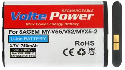 matshop.gr - ΜΠΑΤΑΡΙΑ SAGEM MY-V55/MYX5-2/VS2 750mAh Li-ion VoltePower