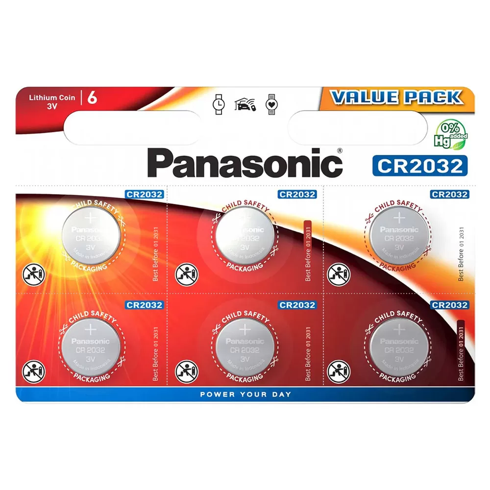 matshop.gr - PANASONIC ΜΠΑΤΑΡΙΕΣ ΝΟΜΙΣΜΑΤΟΣ ΛΙΘΙΟΥ 3V CR2025 1 ΤΕΜ. 6/BLISTER