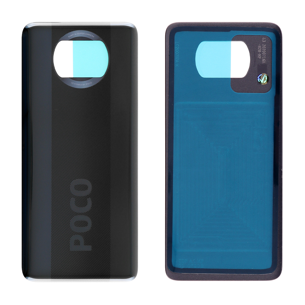 matshop.gr - XIAOMI POCO X3 BATTERY COVER TARNISH BLACK 3P OR