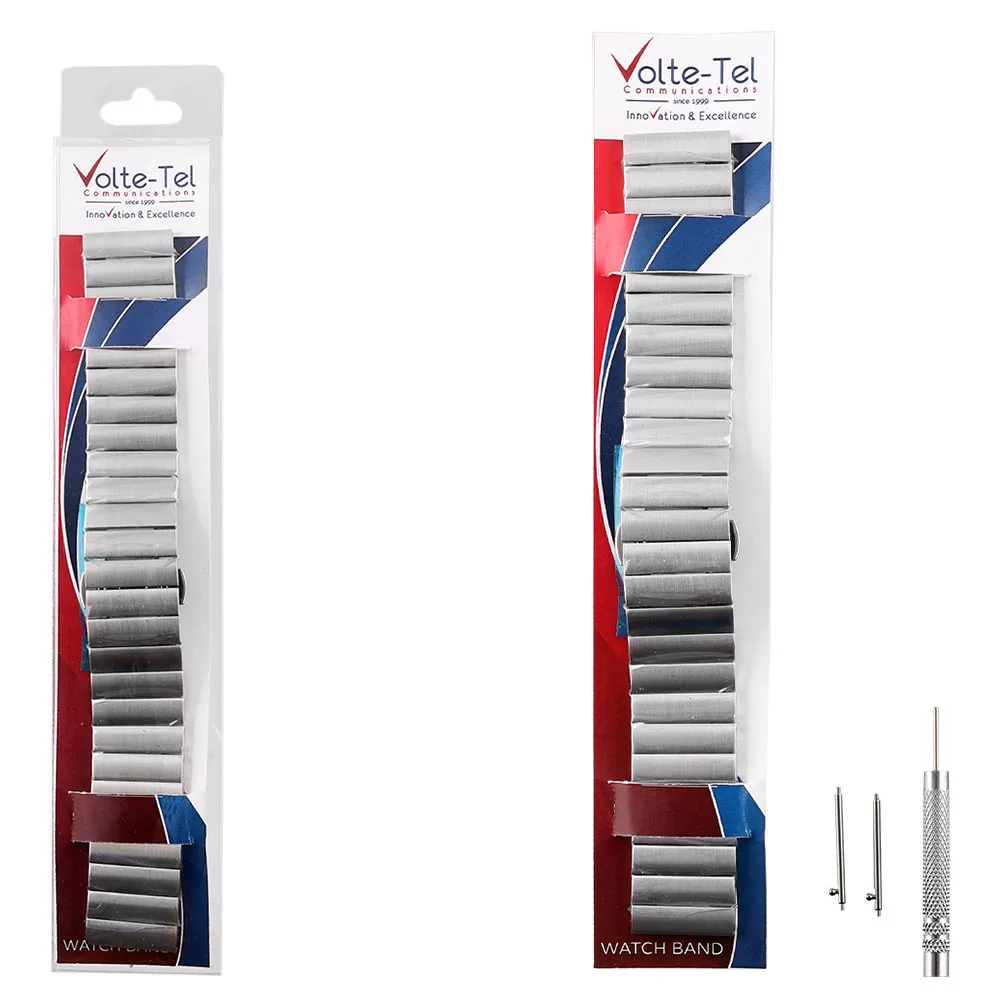matshop.gr - VOLTE-TEL ΛΟΥΡΑΚΙ ΡΟΛΟΓΙΟΥ ΑΝΟΞΕΙΔΩΤΟ ΑΤΣΑΛΙ UNIVERSAL 22mm SILVER