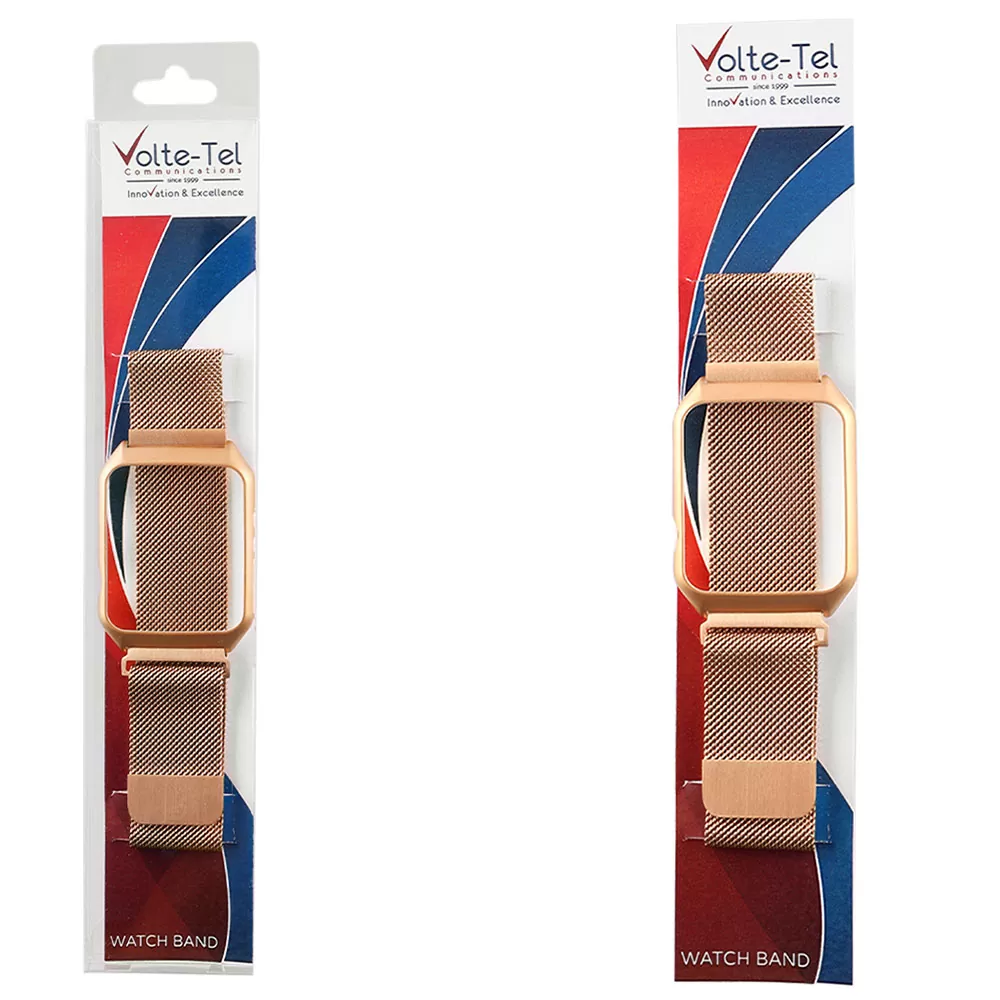 matshop.gr - VOLTE-TEL ΛΟΥΡΑΚΙ ΜΕΤΑΛΛΙΚΟ ΜΕ ΠΛΑΙΣΙΟ APPLE WATCH 42mm/WATCH 2/WATCH 3 22mm GOLD