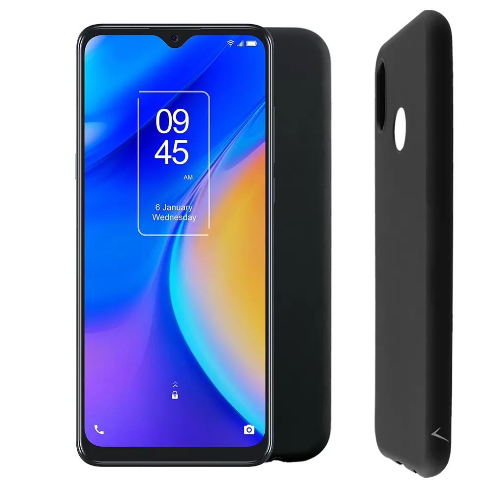 matshop.gr - VOLTE-TEL ΘΗΚΗ TCL 20 SE T671 6.82" SILICON TPU CAMERA GUARD BLACK