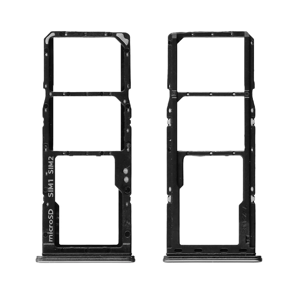 matshop.gr - SAMSUNG A70 A705 DUAL SIM CARD + MEMORY HOLDER BLACK GH98-44196A ORIGINAL SERVICE PACK