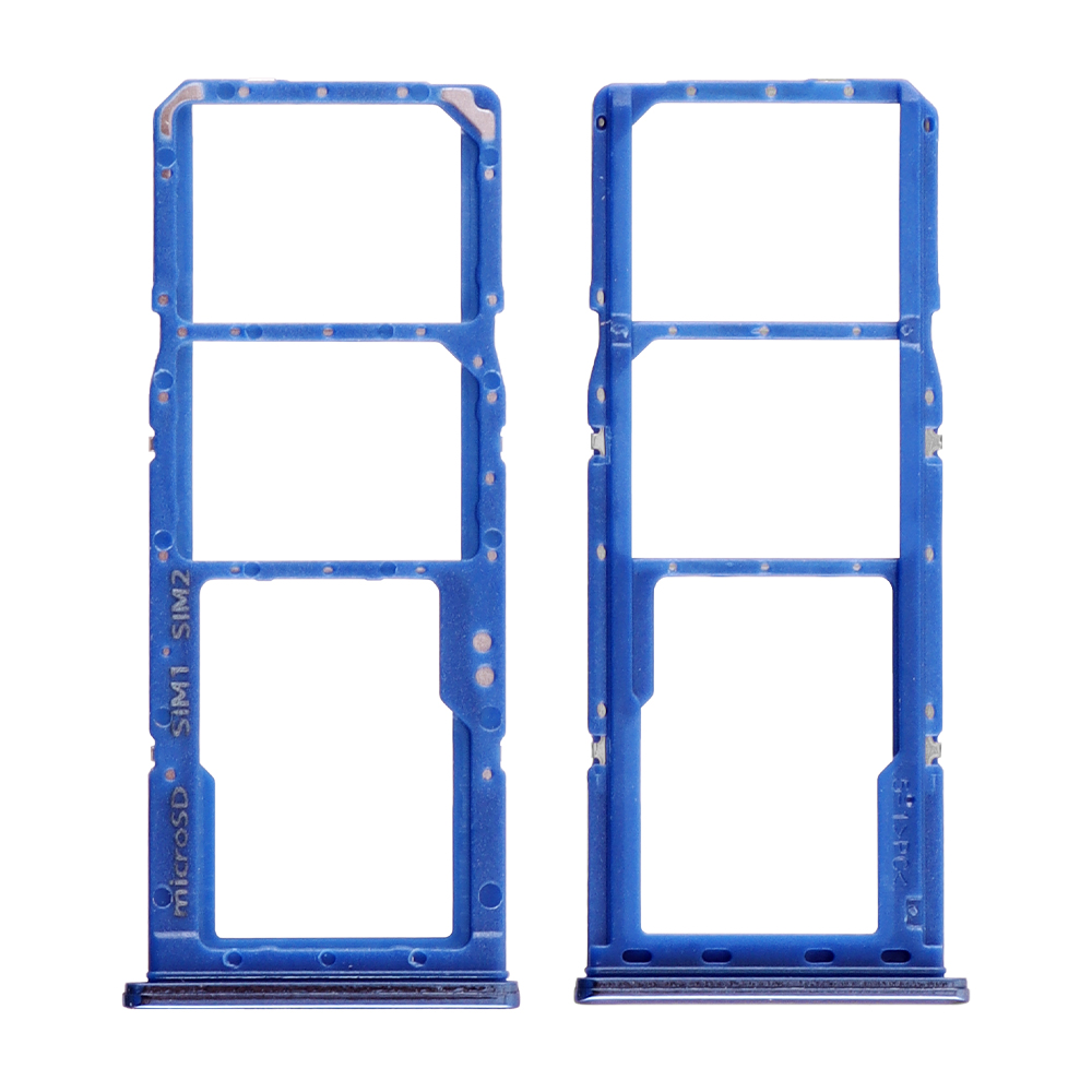 matshop.gr - SAMSUNG A70 A705 DUAL SIM CARD + MEMORY HOLDER BLUE GH98-44196C ORIGINAL SERVICE PACK