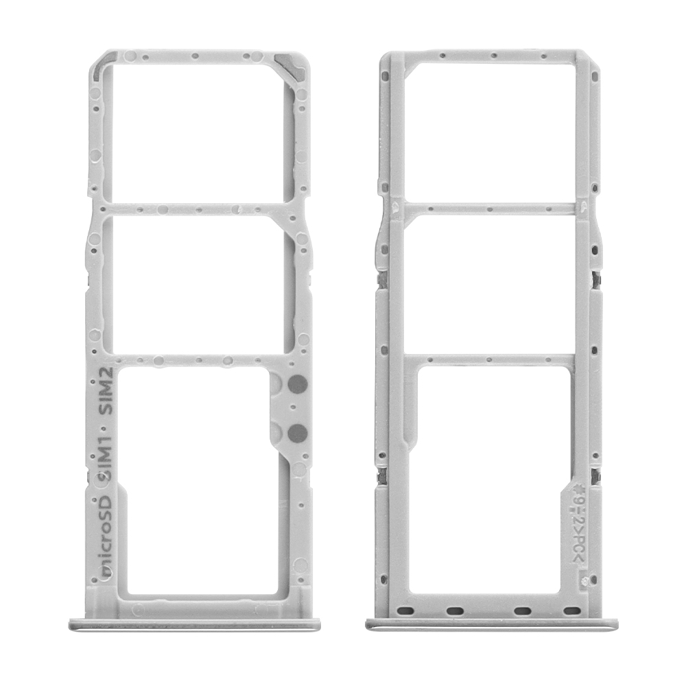 matshop.gr - SAMSUNG A51 A515 DUAL SIM CARD + MEMORY HOLDER WHITE GH98-45036A ORIGINAL SERVICE PACK