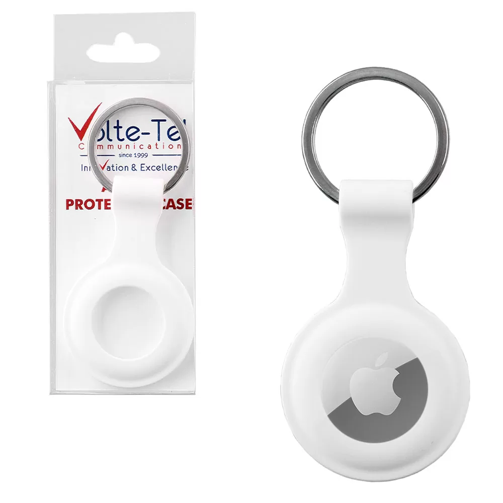 matshop.gr - VOLTE-TEL ΜΠΡΕΛΟΚ ΣΙΛΙΚΟΝΗΣ VELVET ΓΙΑ AIRTAG WHITE
