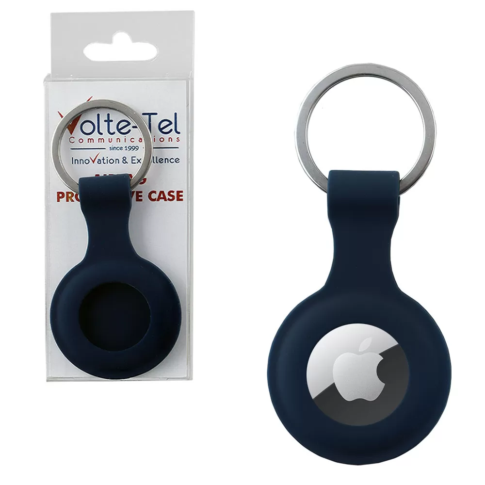 matshop.gr - VOLTE-TEL ΜΠΡΕΛΟΚ ΣΙΛΙΚΟΝΗΣ VELVET ΓΙΑ AIRTAG BLUE