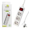 matshop.gr - LIME ΠΟΛΥΠΡΙΖΟ 3 ΣΟΥΚΟ LS-315W ΜΕ ΔΙΑΚΟΠΤΗ-ΠΑΙΔΙΚΗ ΠΡΟΣΤΑΣΙΑ (3x1.5mm2) 1.5m ΑΣΠΡΟ
