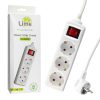 matshop.gr - LIME ΠΟΛΥΠΡΙΖΟ 3 ΣΟΥΚΟ LS-330W ΜΕ ΔΙΑΚΟΠΤΗ-ΠΑΙΔΙΚΗ ΠΡΟΣΤΑΣΙΑ (3x1.5mm2) 3.0m ΑΣΠΡΟ