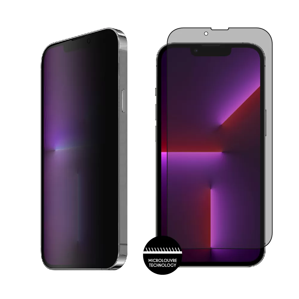 matshop.gr - IDOL 1991 TEMPERED GLASS IPHONE 13 PRO/IPHONE 13 6.1" 9H 0.30mm PRIVACY ANTISPY SEMI CURVED FULL GLUE BLACK