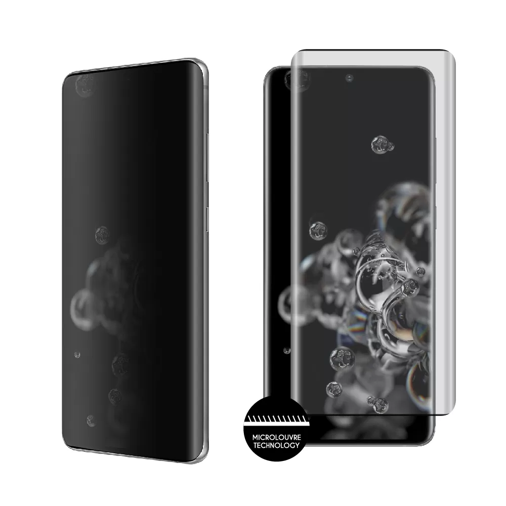 matshop.gr - IDOL 1991 TEMPERED GLASS SAMSUNG S20 ULTRA G988 6.9" 9H 0.30mm PRIVACY ANTISPY 3D SEMI CURVED EDGE GLUE BLACK