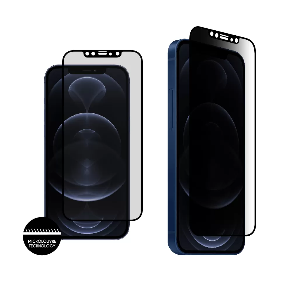 matshop.gr - IDOL 1991 TEMPERED GLASS IPHONE 12 PRO MAX 6.7" 9H 0.30mm PREMIUM PRIVACY ANTISPY SEMI CURVED FULL GLUE BLACK