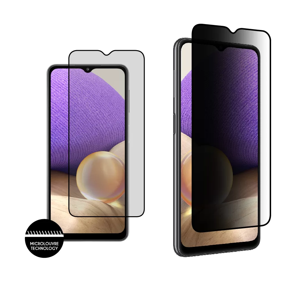 matshop.gr - IDOL 1991 TEMPERED GLASS SAMSUNG A32 5G A326 6.5" 9H 0.30mm PREMIUM PRIVACY ANTISPY SEMI CURVED FULL GLUE BLACK