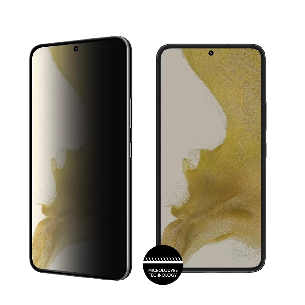 matshop.gr - IDOL 1991 TEMPERED GLASS SAMSUNG S22 PLUS 5G 6.6" 9H 0.30mm PRIVACY ANTISPY SEMI CURVED FULL GLUE BLACK