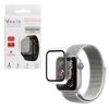 matshop.gr - VOLTE-TEL TEMPERED GLASS APPLE WATCH 44mm 1.78" 9H 0.30mm PC EDGE COVER WITH KEY 3D FULL GLUE FULL COVER SILVER