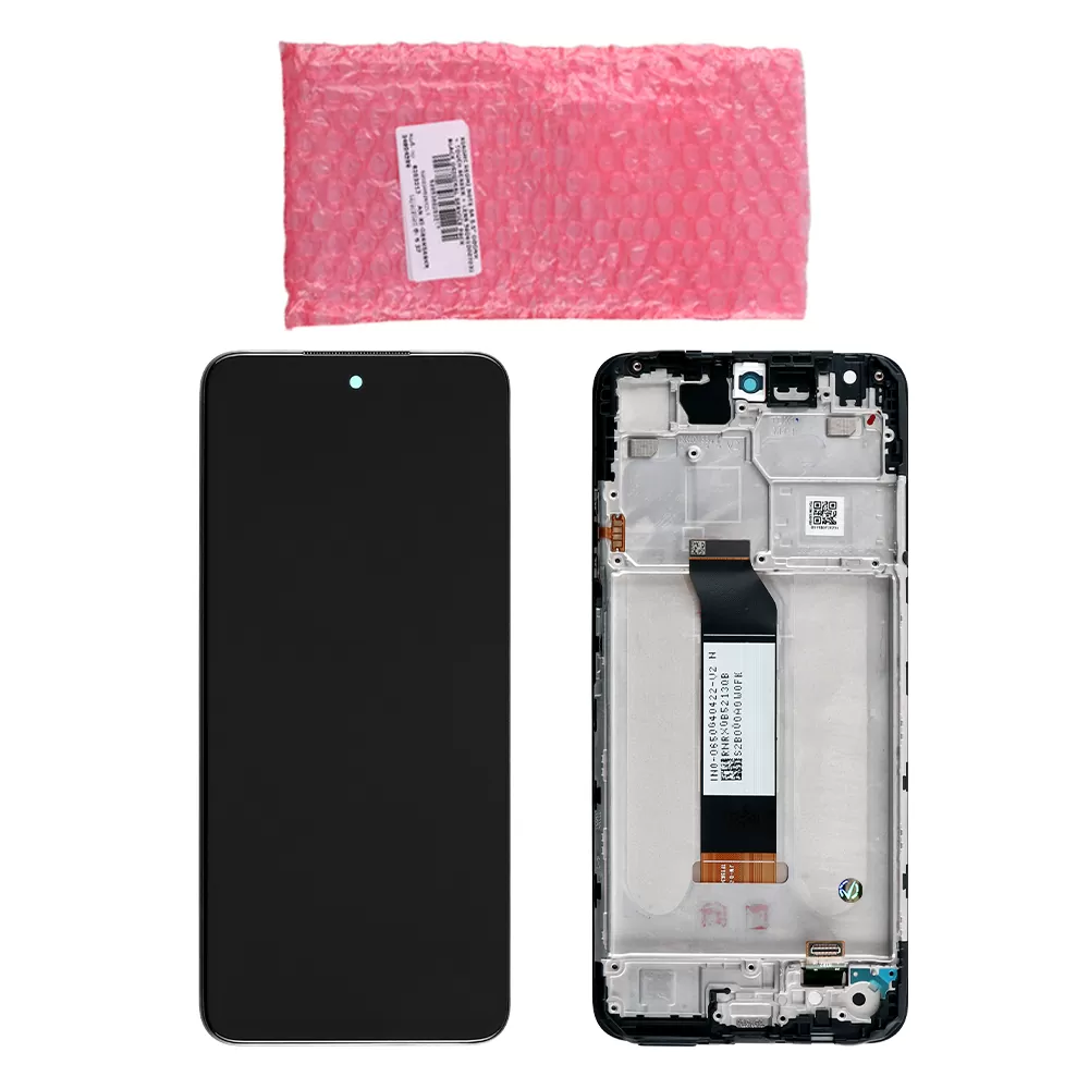 matshop.gr - XIAOMI REDMI NOTE 10 5G ΟΘΟΝΗ + TOUCH SCREEN + LENS + FRAME 5600020K1900 BLACK ORIGINAL SERVICE PACK