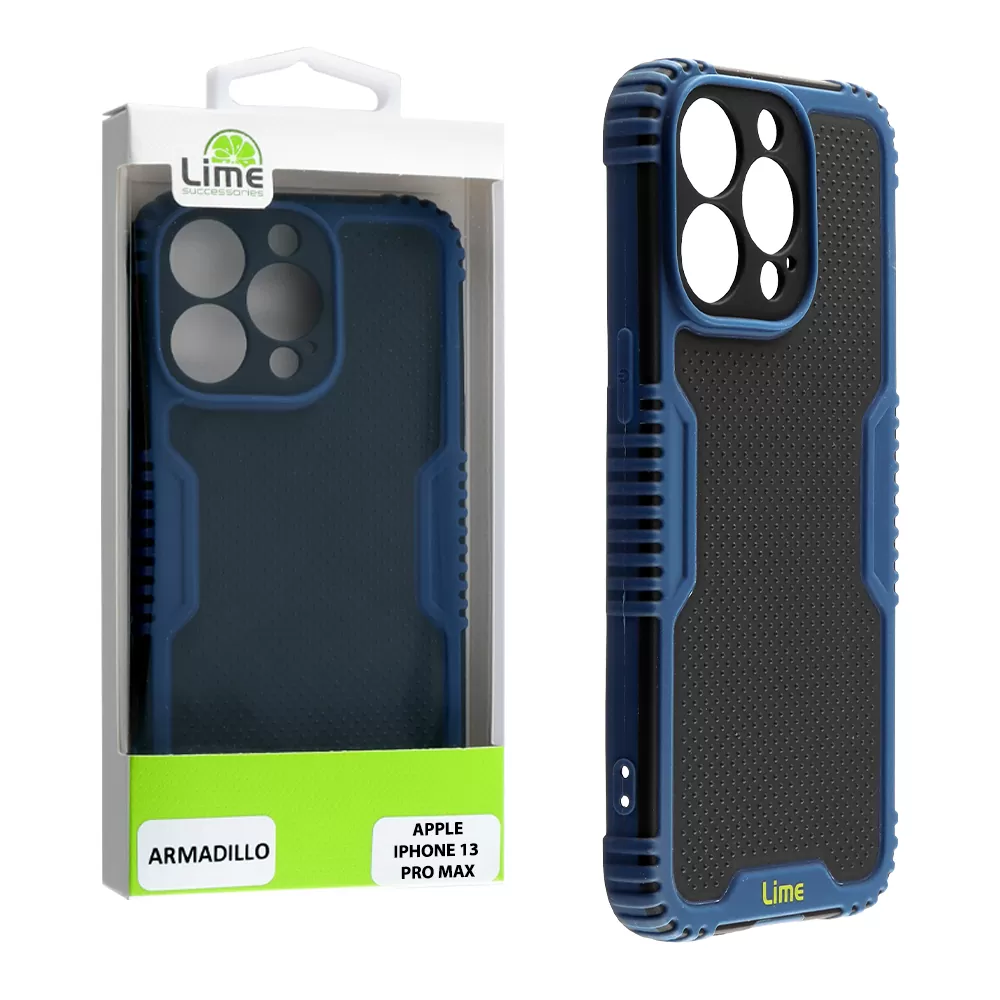 matshop.gr - LIME ΘΗΚΗ IPHONE 13 PRO MAX 6.7" ARMADILLO FULL CAMERA PROTECTION BLUE