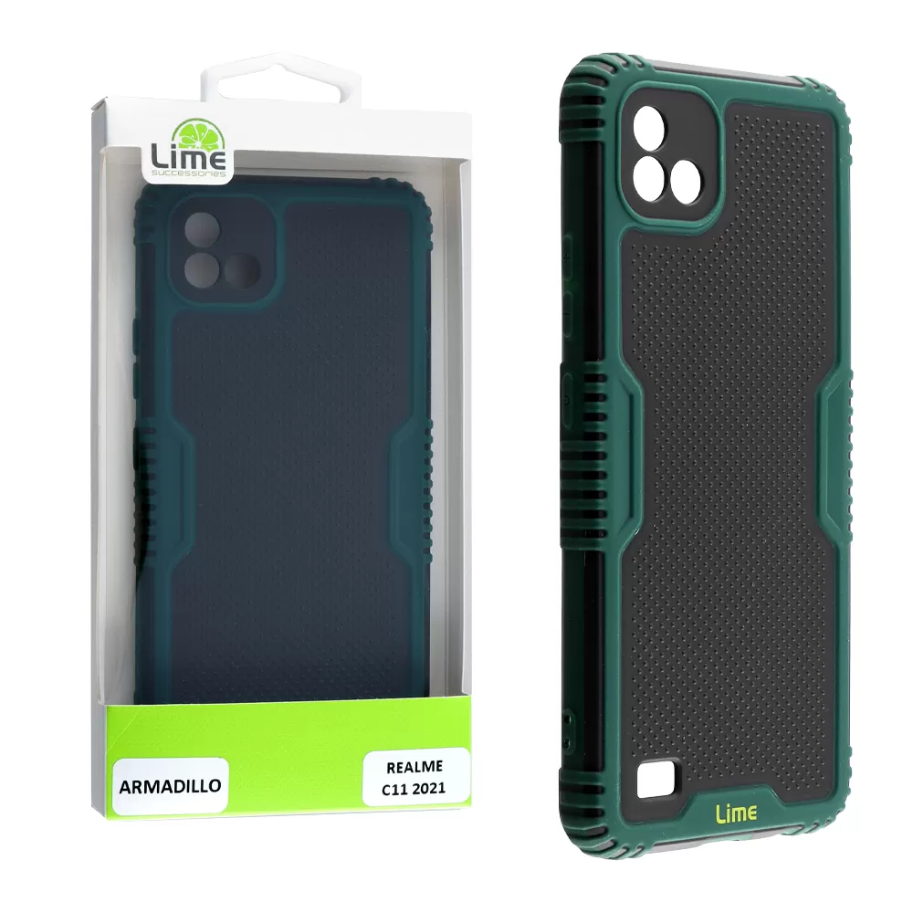 matshop.gr - LIME ΘΗΚΗ REALME C11 2021 6.52" ARMADILLO FULL CAMERA PROTECTION GREEN