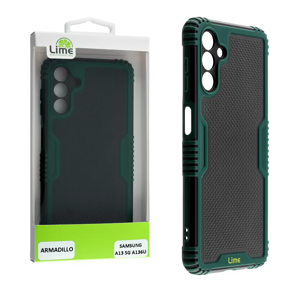 matshop.gr - LIME ΘΗΚΗ SAMSUNG A04s A047/A13 5G A136U 6.5" ARMADILLO FULL CAMERA PROTECTION GREEN
