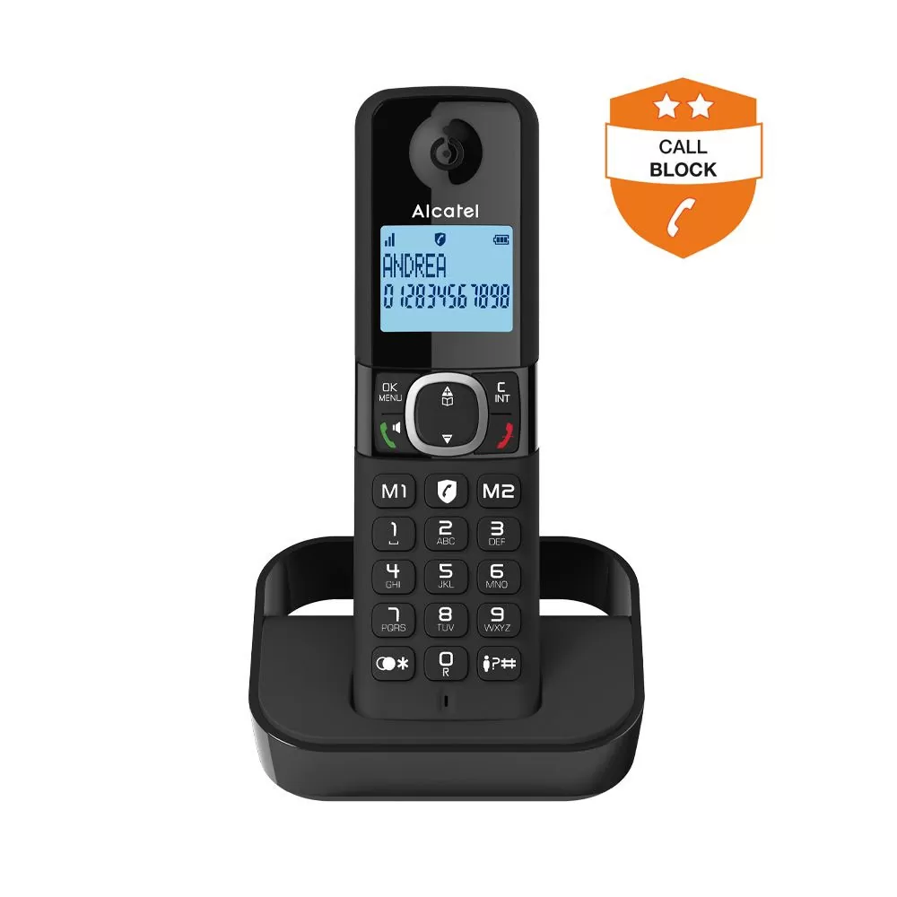 matshop.gr - ΑΣΥΡΜΑΤΟ ΤΗΛΕΦΩΝΟ ALCATEL F860 ΜΕ ΑΝΟΙΧΤΗ ΑΚΡΟΑΣΗ ΜΑΥΡΟ GR