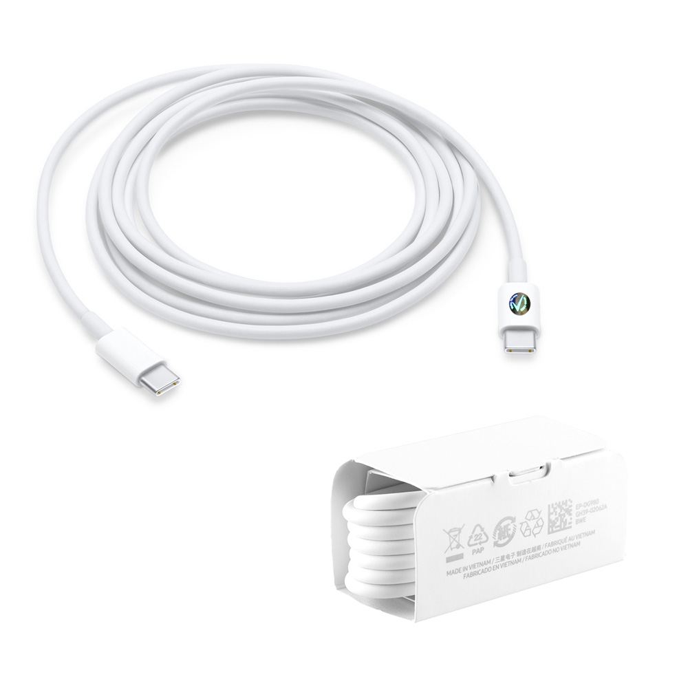 matshop.gr - SAMSUNG EP-DG980BWE S20 USB-C TYPE C TO TYPE C ΦΟΡΤΙΣΗ-DATA 1.0m WHITE BULK OR
