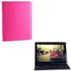 matshop.gr - VOLTE-TEL ΘΗΚΗ TABLET 6.5" - 8.4" (21,7cm x 15,7cm) UNIVERSAL LEATHER BOOK STAND FUCHSIA