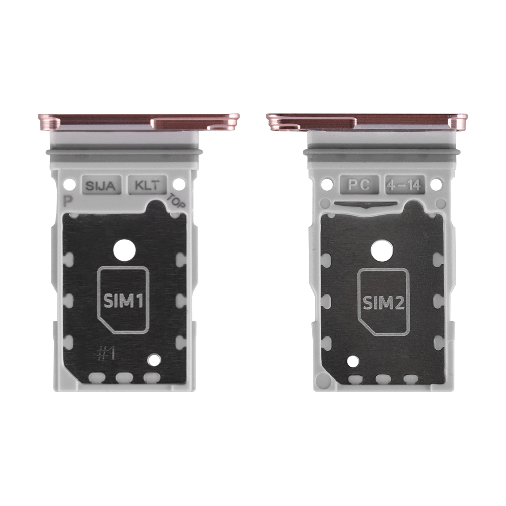 matshop.gr - SAMSUNG S22 5G S901/S22 PLUS 5G S906 SIM CARD HOLDER PINK GOLD GH98-47086D ORIGINAL SERVICE PACK