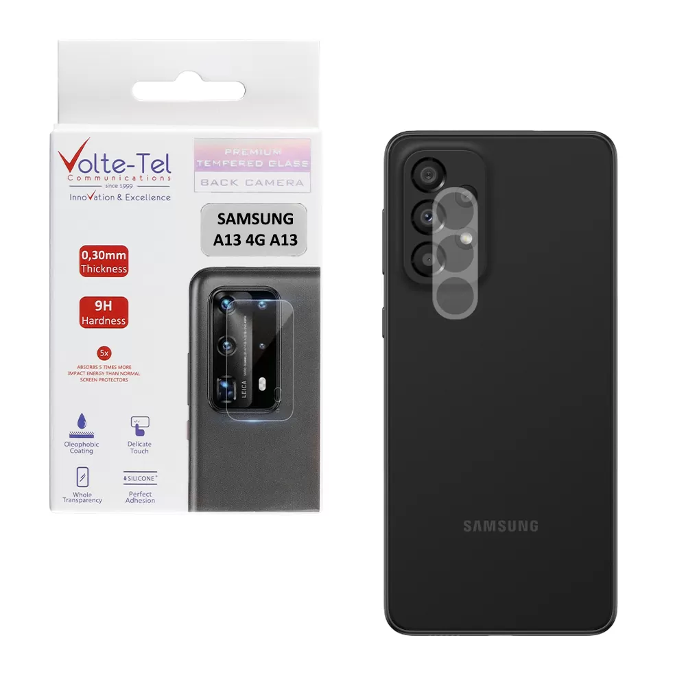 matshop.gr - VOLTE-TEL TEMPERED GLASS SAMSUNG A13 4G A135/A137 6.6" 9H 0.30mm FOR CAMERA