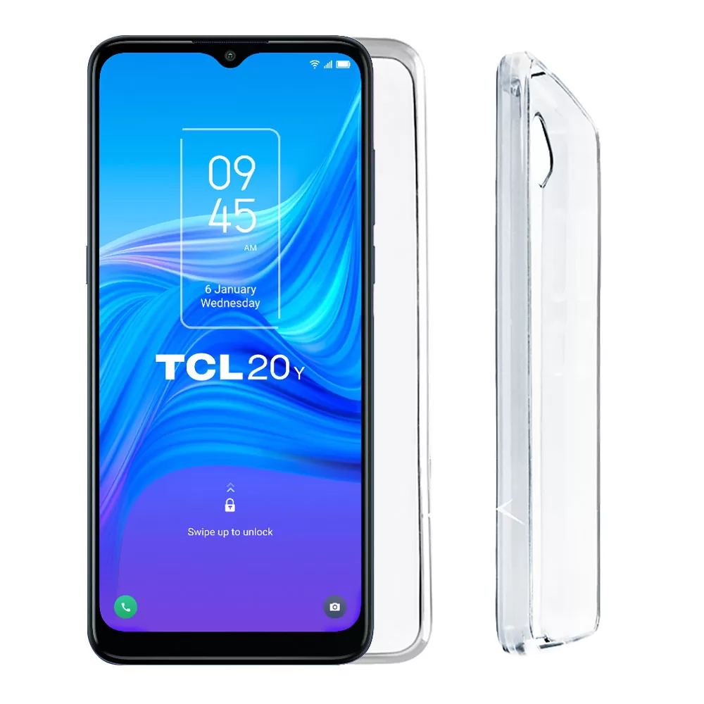matshop.gr - VOLTE-TEL ΘΗΚΗ TCL 20Y/TCL 20E 6.52" SLIMCOLOR AIR TPU CAMERA GUARD ΔΙΑΦΑΝΗ