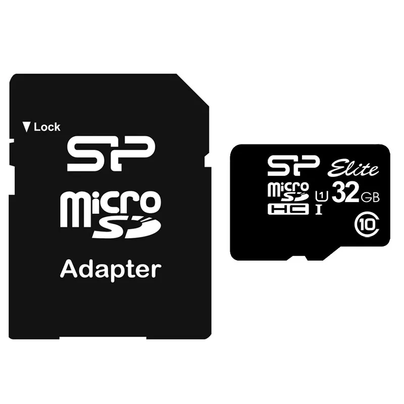 matshop.gr - SILICON POWER micro SDHC 32GB CLASS 10 UHS-1 ELITE 4K FULL HD R100/W10 MB/S + SD ADAPTOR SP032GBSTHBU1V10SP