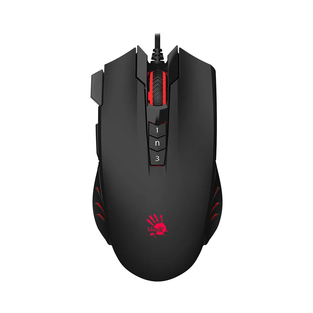 matshop.gr - BLOODY ΕΝΣΥΡΜΑΤΟ ΠΟΝΤΙΚΙ V9M ΜΕ ΕΞΤΡΑ 3 ΚΟΥΜΠΙΑ USB X'GLIDE GAMING MOUSE 4,000 CPI NON-ACTIVATED BLACK GR