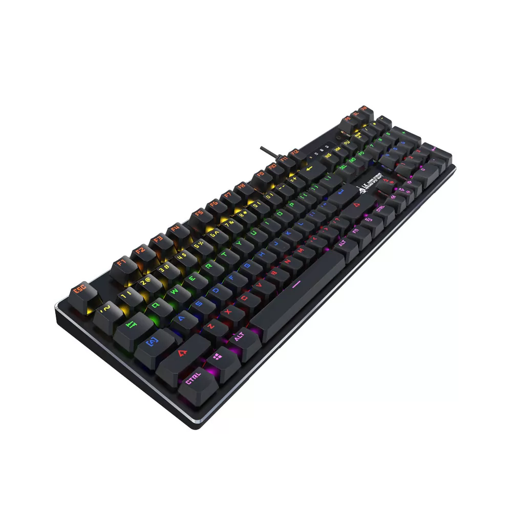 matshop.gr - BLOODY ΕΝΣΥΡΜΑΤΟ ΠΛΗΚΤΡΟΛΟΓΙΟ Η/Υ USB OPTICAL FULL LIGHT STRIKE B760 EN/GR GAMING KEYBOARD GREY GR