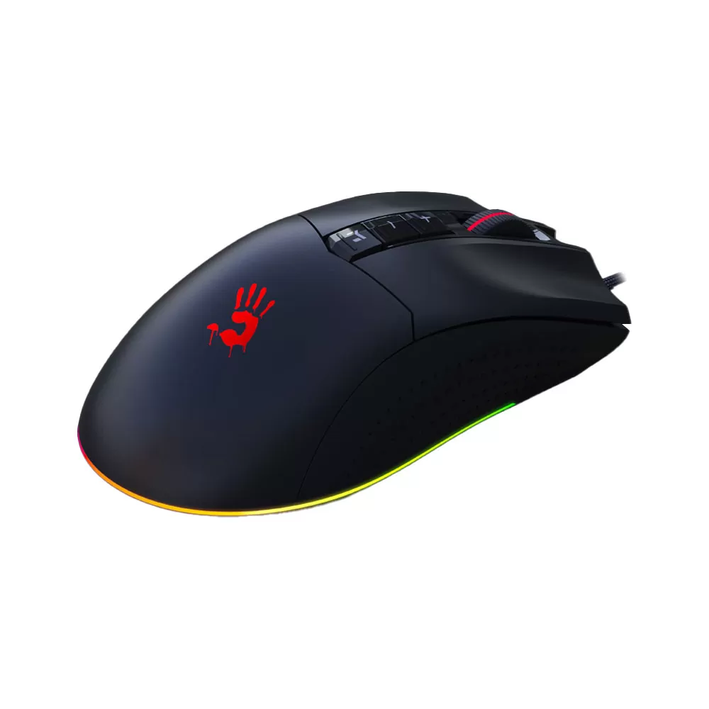 matshop.gr - BLOODY ΕΝΣΥΡΜΑΤΟ ΠΟΝΤΙΚΙ ES9 PLUS ΜΕ 2 ΕΞΤΡΑ ΠΛΗΚΤΡΑ USB RGB ESPORTS GAMING MOUSE 10,000 CPI BLACK GR
