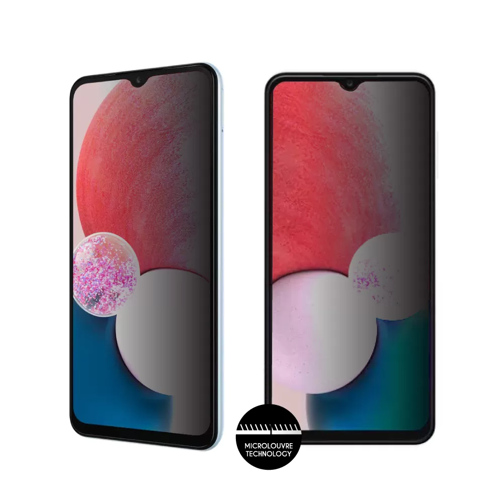 matshop.gr - IDOL 1991 TEMPERED GLASS SAMSUNG A13 4G A135/A137 6.6" 9H 0.30mm PRIVACY ANTISPY SEMI CURVED FULL GLUE BLACK