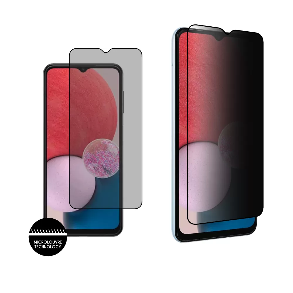 matshop.gr - IDOL 1991 TEMPERED GLASS SAMSUNG A13 4G A135/A137 6.6" 9H 0.30mm PREMIUM PRIVACY ANTISPY SEMI CURVED FULL GLUE BLACK