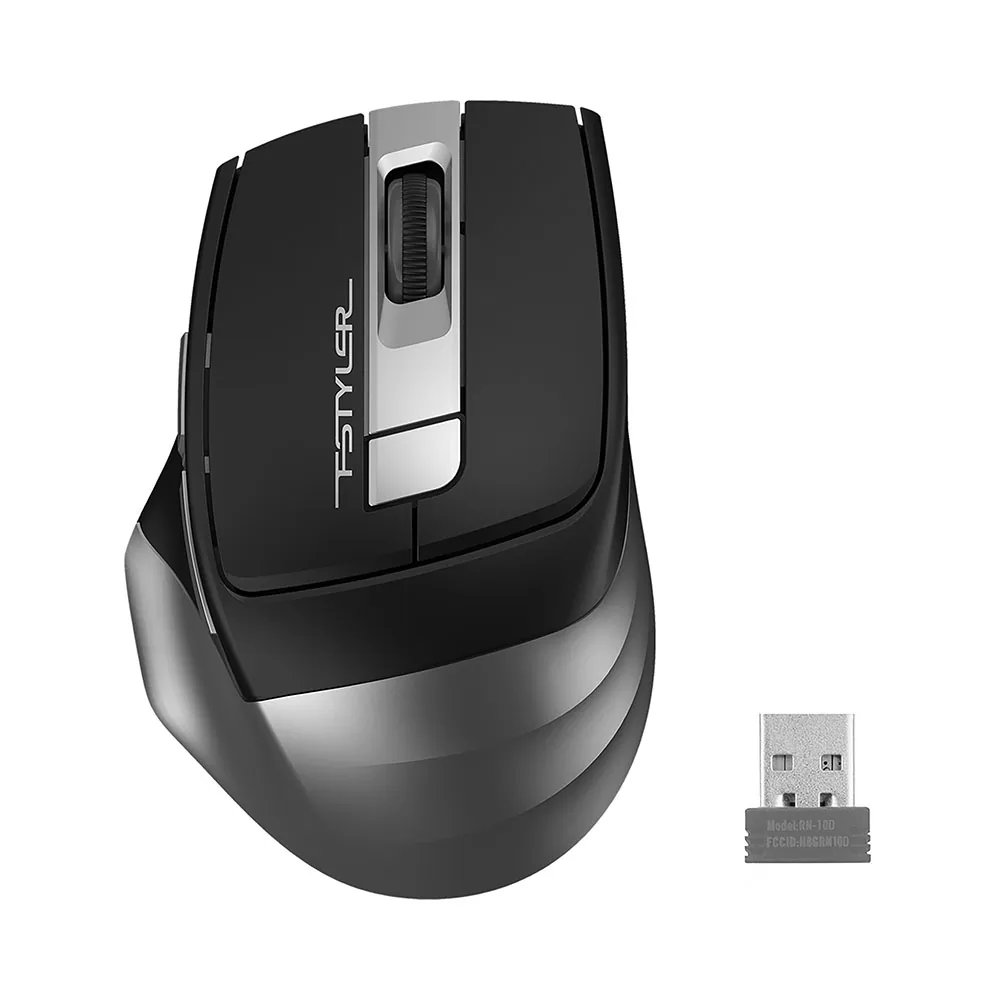 matshop.gr - A4 TECH FSTYLER ΑΣΥΡΜΑΤΟ ΠΟΝΤΙΚΙ FG12S WIRELESS 2.4G MOUSE 1200 DPI ΑΘΟΡΥΒΟ CLICK BLACK GR