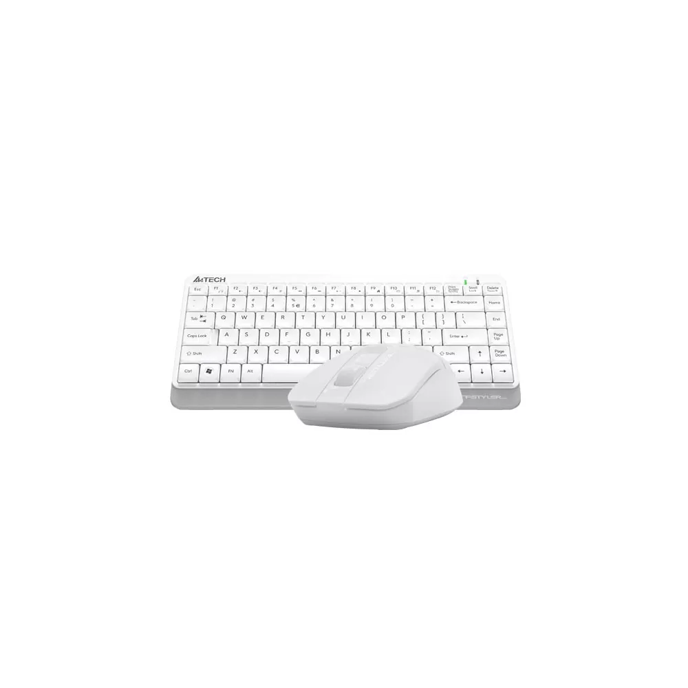 matshop.gr - A4 TECH FSTYLER COMBO FG1112S ΑΣΥΡΜΑΤΟ ΠΛΗΚΤΡΟΛΟΓΙΟ Η/Υ USB FGK-11 EN/GR + ΑΣΥΡΜΑΤΟ ΠΟΝΤΙΚΙ FG12S ΑΘΟΡΥΒΟ CLICK WHITE GR