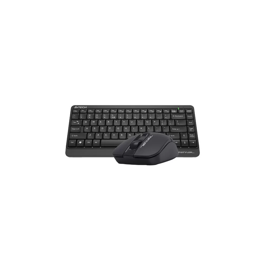 matshop.gr - A4 TECH FSTYLER COMBO FG1112S ΑΣΥΡΜΑΤΟ ΠΛΗΚΤΡΟΛΟΓΙΟ Η/Υ USB FGK-11 EN/GR + ΑΣΥΡΜΑΤΟ ΠΟΝΤΙΚΙ FG12S ΑΘΟΡΥΒΟ CLICK BLACK GR