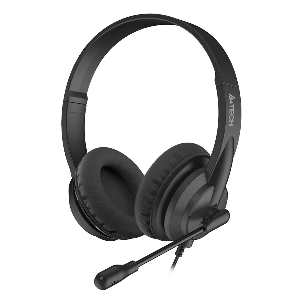 matshop.gr - A4 TECH STEREO 3.5mm ΕΝΣΥΡΜΑΤΑ ΑΚΟΥΣΤΙΚΑ ΜΕ ΜΙΚΡΟΦΩΝΟ HS-10 WIRED HEADPHONES BLACK GR