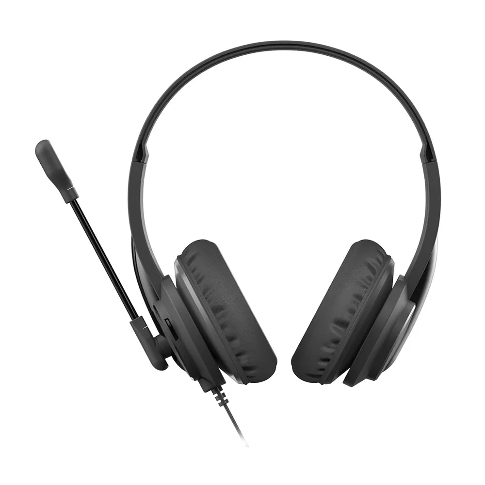 matshop.gr - A4 TECH STEREO USB ΕΝΣΥΡΜΑΤΑ ΑΚΟΥΣΤΙΚΑ ΜΕ ΜΙΚΡΟΦΩΝΟ HU-10 WIRED HEADPHONES BLACK GR